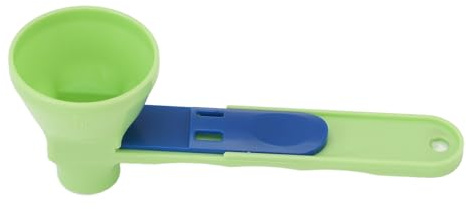 Slide Scoop Funnel con Manija Más Largo, Midiendo la Proteína de la Cuchara de la Proteína en Polvo con el Embudo de la Cuchara Deslizante para la Cucharada del Embudo de Polvo