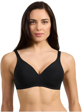 Spiman Reggiseno Senza Ferretto in Cotone Elastico, Coppe Preformate Non Imbottite, Spalline Regolabili, Coppa B, Art.2177