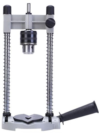 Precisions Drill Stand for Cordless Drills 90 Degree Vertical Positioning with Adjustable Height for Wood Metal Marble