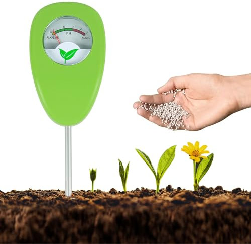 ANOMM Soil pH Tester, Precision Plants Soil pH Detector, Portable Soil Measuring Instrument, Soil pH Meter for Garden Care, Lawns, Agriculture and Indoor/Outdoor Plants(No Batteries Required)