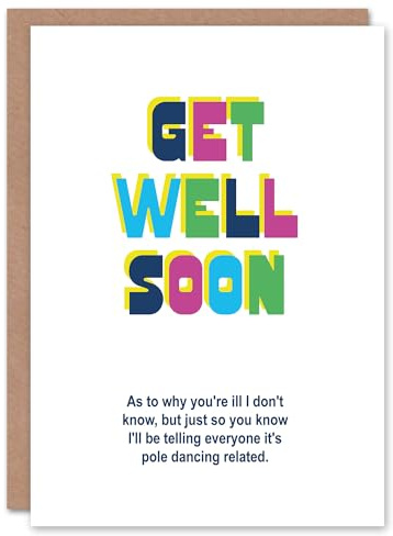 Artery8 Joke Telling Everybody It's Pole Dancing Accident Get Well Card