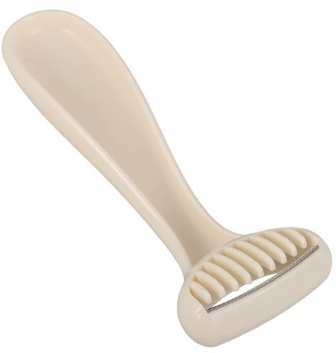 Beige Körperhaartrimmer aus Abs und Edelstahl für Damen | Tragbar für Reise und Alltag, Stabile Schneidenkanten, Sanftes Peeling, Glatte Haut