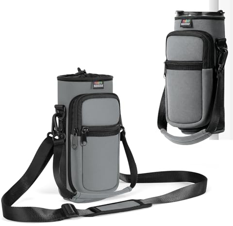 Nuovoware Magnetic Gym Bag, 750ml, Water Bottle Carrier, Grey