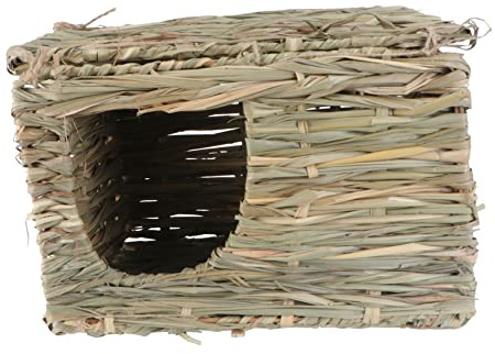 BMKGODN Nid de Lapin Pliant en Paille, 1 pièce, Fournitures for Animaux Compagnie, Maison Pliante for, Lieu Couchage, nid for