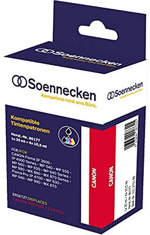 NORDWEST Handel AG Soennecken Tintenpatrone 80177 wie Canon PGI520/CLI521 5 St./Pack.