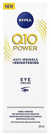 NIVEA Q10 Power Augencreme, Anti-Falten + Aufhellung, 15 ml