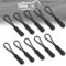 Cordon de Tirage, 10 pièces Fermeture à Glissière, Tirettes Extension Cordon Zip Puller Tag, Cordon Tire, pour Sac a Dos Vêtements Sportswear