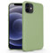 N NEWTOP Cover Compatibile per Apple iPhone 12-12 PRO, Custodia TPU Soft Gel Silicone Ultra Slim Sottile Flessibile Case Posteriore Protettiva (Verde Militare)