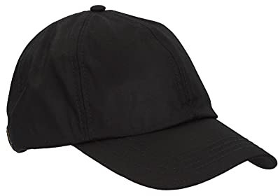 WALKER AND HAWKES Unisex Baseball-Kappe aus gewachster Baumwolle - Einheitsgr��e - Schwarz