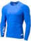 LAFROI Men's Long Sleeve UPF 50+ Baselayer Skins Performance Fit Compression Rash Guard-CLYYB Asym Blue Size LG