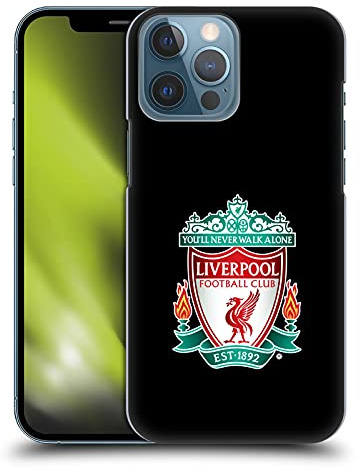 Head Case Designs Offizielle Zugelassen Liverpool Football Club Schwarz 1 Crest 1 Harte Rueckseiten Handyhülle Hülle Huelle kompatibel mit Apple iPhone 13 Pro Max
