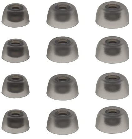 EMSea 6 Pairs of Silicone Ear Buds Tips Replacement In-Ear Ear Sleeves Compatible with Jabra Elite 75t/ 65t/ Active/Sport Evolve Wireless Headphones S M L