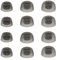 EMSea 6 Pairs of Silicone Ear Buds Tips Replacement In-Ear Ear Sleeves Compatible with Jabra Elite 75t/ 65t/ Active/Sport Evolve Wireless Headphones S M L