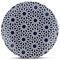 Marrakesch - Plato redondo (porcelana, 25 cm de diámetro, apto para lavavajillas), diseño oriental, color azul y blanco