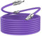 WLGQ Câble universel de charge rapide USB C vers C, USB PD de 100 W, en silicone liquide doux pour la peau, violet clair, 1 m