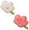 AYAROS Lot de 2 porte-savon en céramique en forme de fleur avec auto-drainant décoratif pour évier de salle de bain ou douche
