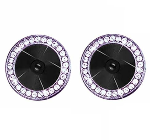 Camera Protectors Compatible with iPhone 14 14 Plus A Set of 2 Purple Jewelled
