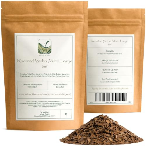 Yerba Mate Tostada Hoja Suelta - Corte Grande - Pack a Granel Iniciación | originaria de Sudamérica con sabor ahumado suave ideal para preparar en cualquier momento