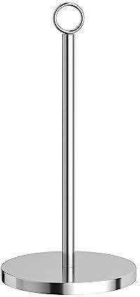 Küchenrollenhalter Silber, Küche Papierhandtuchhalter für Standard und Große Rollen für Küche und Esstisch Arbeitsplatte, Küchenrollenhalter Ohne Bohren für Küche Aufbewahrung & Organisation