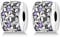 Parmuz Clip Spacer Charm for Bracelet 925 Sterling Silver Pave Lock Stopper Charm Bracelet Beads Pink Daisy Butterfly Cubic Zirconia Openable Beads Jewelry Gift for Woman