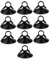 Obelunrp Saugbecher, 10pcs 4,5 cm Glas kleine Saugnäpfe mit Pull Ring, Autofenstersaugne, Trottel für Automobilvisiere (schwarz)