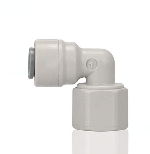 Filetage femelle 1/4 ''NPT-1/4'' OD Tube RO eau connecteur rapide coude jonction serrée Double étanchéité PE raccord de tuyau ERBER