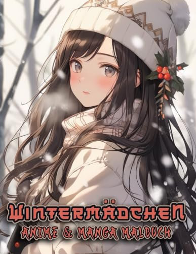 Anime und Manga Malbuch Wintermädchen: 50 Malseiten Begleiten Sie bezaubernde Anime-Girls auf winterlichen Abenteuern. Dieses Ausmalbuch bietet ... Entspannung und Kreativität im Winter