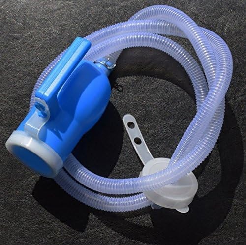 AUPOREY 1.6M/ 63inch Urinary Catheter Urinary Drainage Tube Replacement Urinal Tube Clear Corrugated Plastic Urine Bottle Tube for Male Urinal System