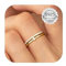 JeweBella Ring für Damen Silber 925 Zirkonia Eheringe Verlobungsring Trauringe Engagement Ringe Frauen Verstellbar Ringe Gold/Silber/Roségold