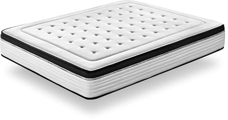 KUO Dream Viskoelastische Bio-Memory-Matratze, 120 x 200 cm, Dicke 26 cm, wendbar, Sommer/Winter, wärmeregulierend, atmungsaktiv, mittlere bis hohe Härte, schwer entflammbar