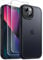 JETech 3 in 1 Matte Case for iPhone 13 mini 5.4-Inch with 2 Pack Tempered Glass Screen Protectors, Translucent Frosted Shockproof Phone Cover (Black)
