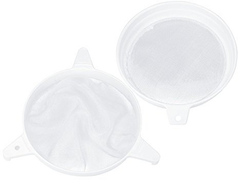 Jwthee 2 Pezzi Filtro Setaccio per Miele Filtro a Maglia Ultra Sottile Colino a Maglia in Nylon Filtro in Plastica Attrezzature per apicoltura Strumenti per apicoltori