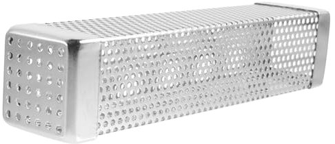 ORFOFE Edelstahl Smoker Box Für Gas Und Holzkohlegrills Bbq Räucherbox Für Holzspäne Tragbares Grillzubehör Für Intensiven Rauchgeschmack Und Köstliche Grillgerichte