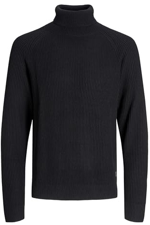 JACK & JONES Men's Jjpannel Knit Roll Neck Aw25 Jjpannel Knit Roll Neck Aw25 (Pack of 1)