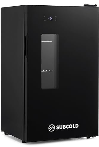 Subcold Apex95 Beer Fridge | Freestanding Beer and Drinks Fridge with Extra Strong Shelves for Kegs | Adjustable Temperature from -6°C to 18°C | Ideal for Outdoor Bars and Man Caves | Black
