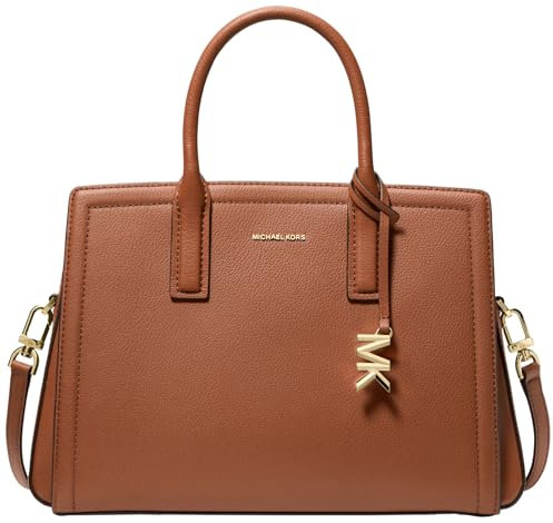Michael Kors Women MD Satchel Hand Bag, Luggage