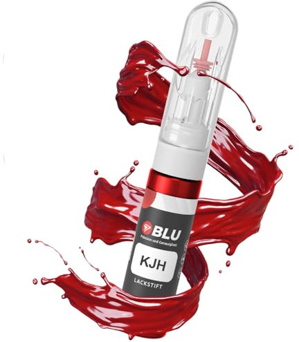 BLU Lackstift Auto kompatibel für Citroen KJH ROT SCARLETROT | Auto Lack Reparatur 2in1 Ausbesserungslack Pinsel + Nadel