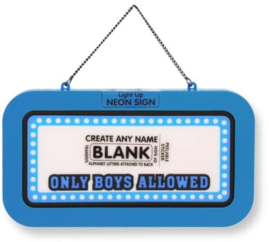Personalised Neon Signs (Only Boys Allowed (Blank))