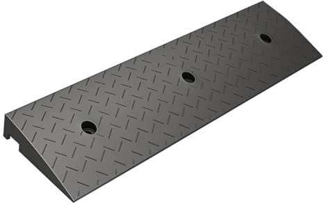 Portable NonSlip Threshold Ramp For Wheelchairs Rubber And Plastic Curb Ramp Door Step Ramp Ideal For Doorways(5cm/2in)