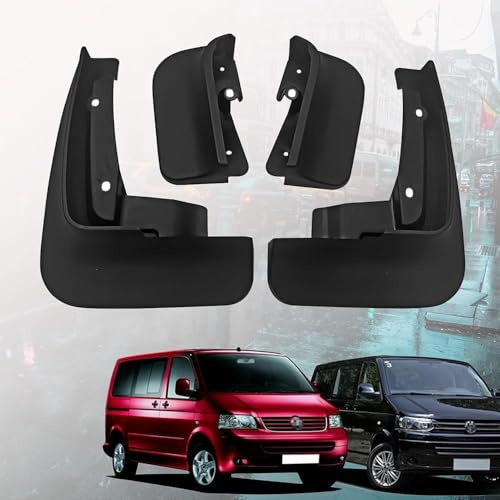 DKLIMA 4 Stück Schmutzfänger für VW T5/T6/T7 Multivan Carvelle 2008 2020, Auto Spritzschutz Schmutzfänger Vorne Und Hinten Spritzschutz KöRperteile Zubehör