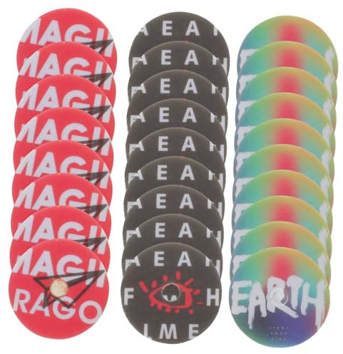 DONFAMDS Car Aromatherapy Refill Pads 24pcs Turntable Air Freshener for Car Classic Scent Record Player Aroma Tablets Suitable for Vehicle Use