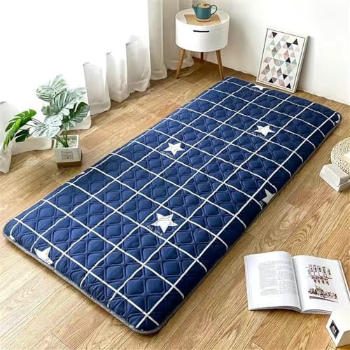 Colchón de futón japonés de 4 cm de grosor, tapete plegable para dormitorio, colchón individual de 120 x 200 cm, cojín compacto, cama cómoda para el suelo.