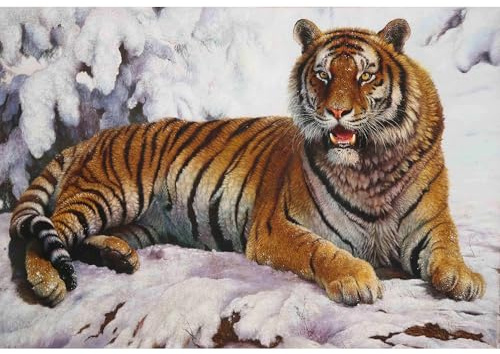 1500 Puzzles für Erwachsene, Tiger-Puzzle, für Familienspiele und Gemälde, die Wände dekorieren.