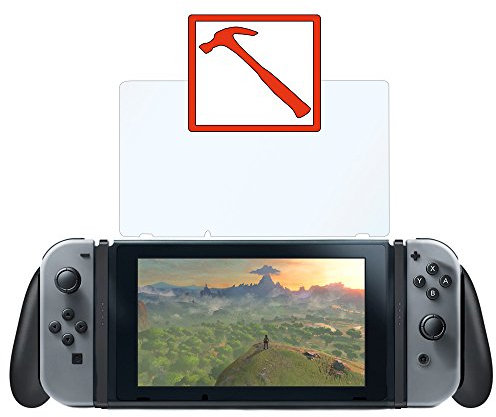 Slabo Lámina de Vidrio Premium para Nintendo Switch Lámina Protectora Protector de Pantalla Templado Tempered Glass Claro - dureza 9H