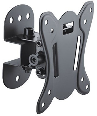 PureMounts FM10-100 Soporte de pared para TV con 33-69cm (13-27), VESA: 100x100, inclinable: 3°/-12°, orientable +/-25°, Distancia de la pared: 75mm, carga max: 25kg, negro