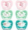 NIP Spar-Set NaturLatex Schnuller BUTTERFLY Größe 2 (5-18 Mo.) Latex 6er Pack Girls, Saugteil aus Latex BPA frei, made in Germany