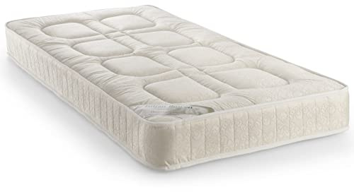 Julian Bowen Platinum Bunk Mattress, Single, 90cm - H18 x W91.5 x D191cm | 90cm/3ft Mattress for Single or Bunk Beds, 18cm/7in Depth, Medium Firm for Balanced Support, Back Pain Relief, Hypoallergenic