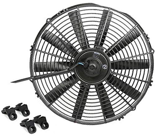 BOOMBOOST Universal 14 Inch Fan Slim Electric Radiator Cooling Fan 24V for A/C AC Street/Rat/Hot Rod Classic Muscle Car Condenser