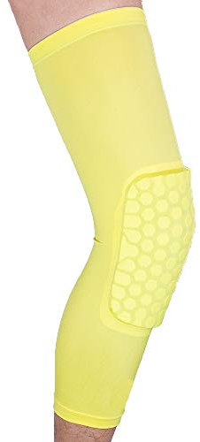 LANGING 1Pcs Strengthen Kneepad Honeycomb Basketball Leg Knee Sleeve Protective Crashproof Antislip Compression Wear Hexpad