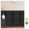 Relaxdays Wandpaneele selbstklebend, 5er Set, dekorative Steinoptik, 3D Paneele, weich, PE-Schaumstoff, 78x70cm, schwarz